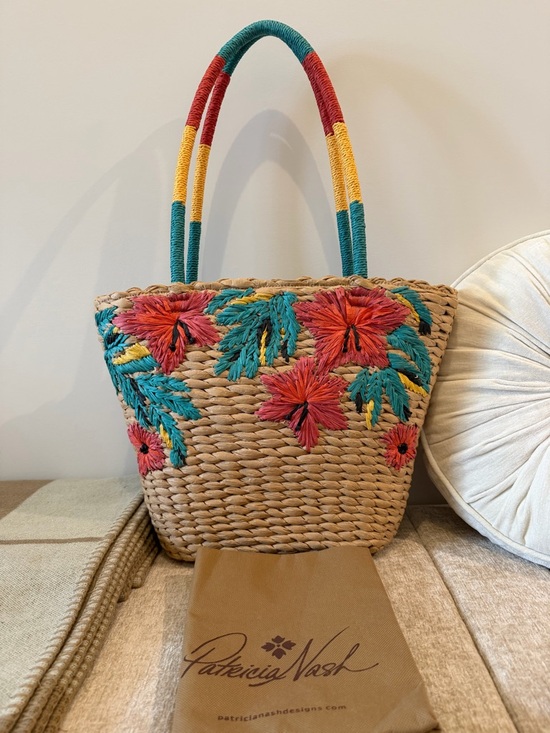 Patricia Nash Handbags - Patricia Nash Florina Woven Straw Tote - Multicolor NWT & Dust Bag
